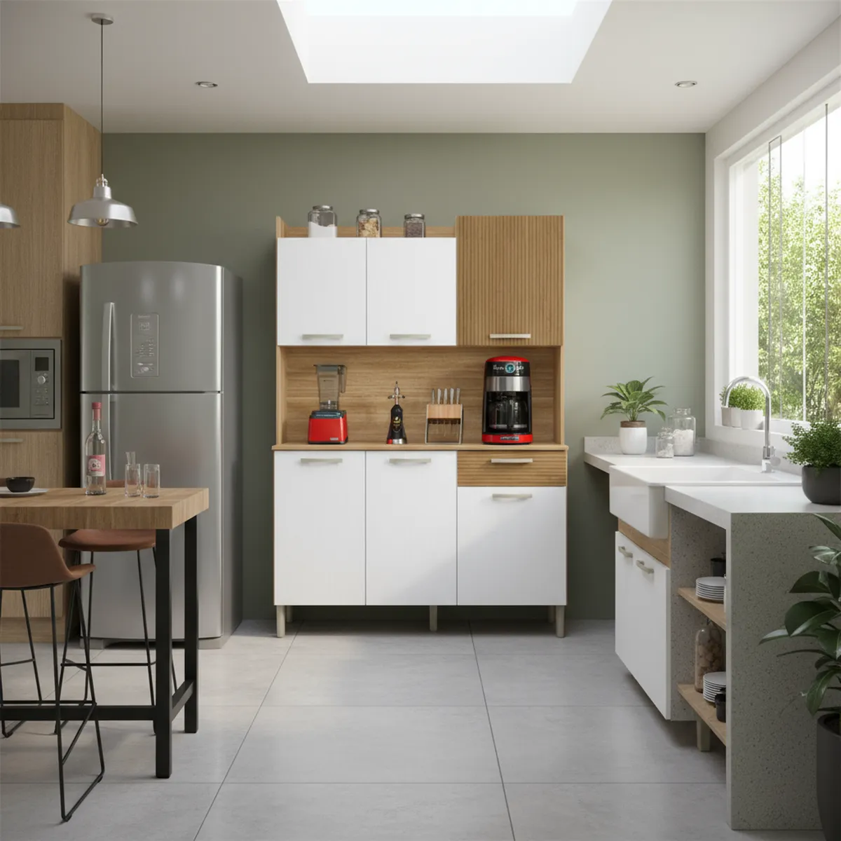 JUST HOME COLLECTION - Kit Mueble Cocina New Genova 121,5 cm