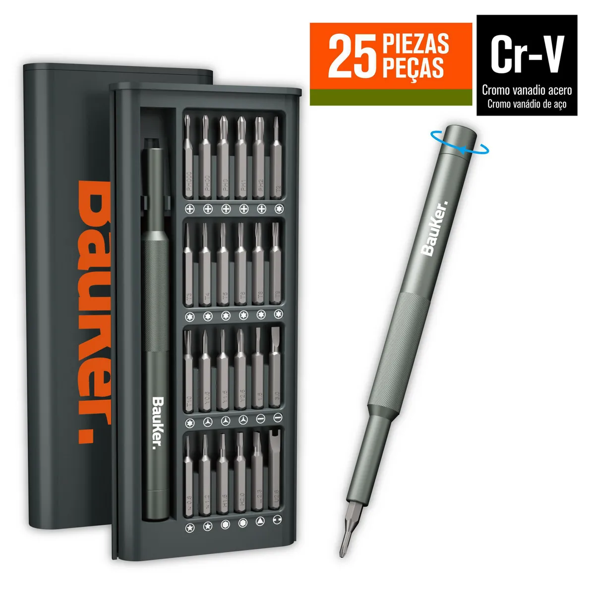 BAUKER - Set Destornilladores 25 en 1