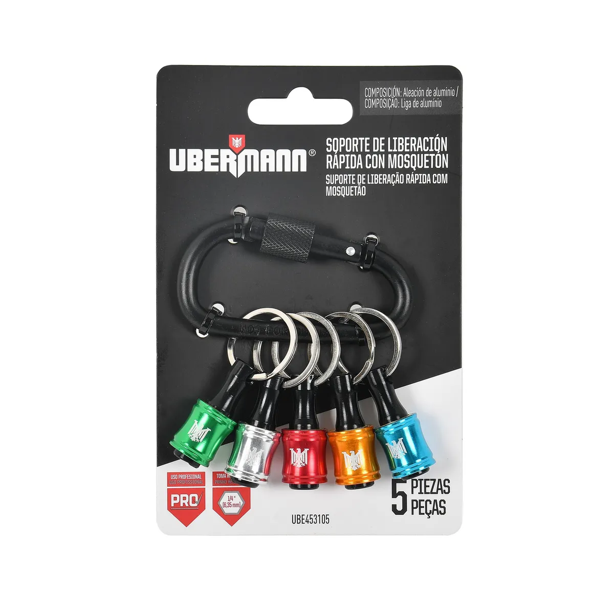 UBERMANN - Llavero Set Porta Puntas Hexagonales