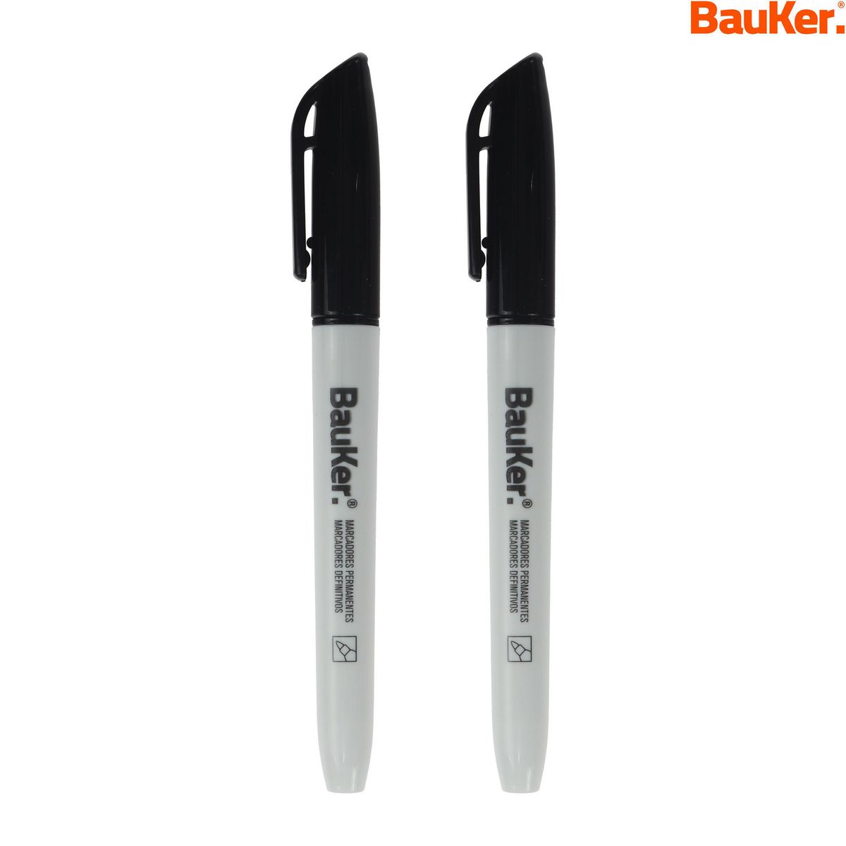 BAUKER - Set 2 marcadores permanentes