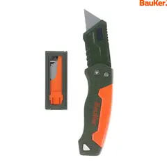 BAUKER - Cuchillo plegable con repuesto