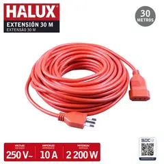 HALUX - Extensión 1 Toma(s) 30 m Naranja