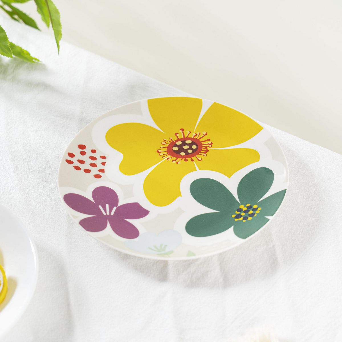 JUST HOME COLLECTION - Plato 19 cm Porcelana Flores Picnic Multicolor