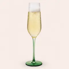 JUST HOME COLLECTION - Copa de Champán 250 ml Vidrio Verde