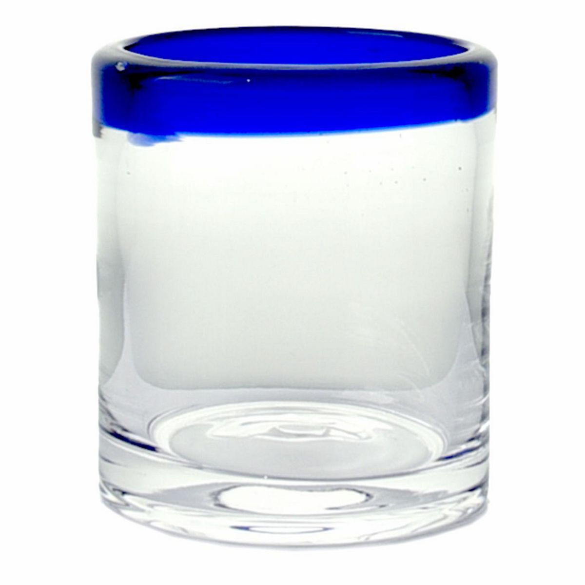 JUST HOME COLLECTION - Vaso Bajo de Vidrio 320 ml Azul