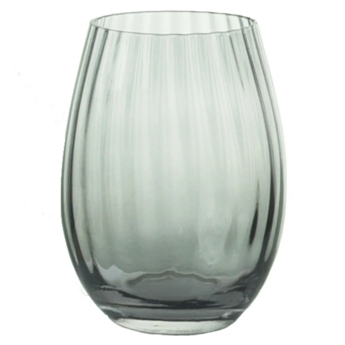 JUST HOME COLLECTION - Vaso Alto de Vidrio 530 ml Gris