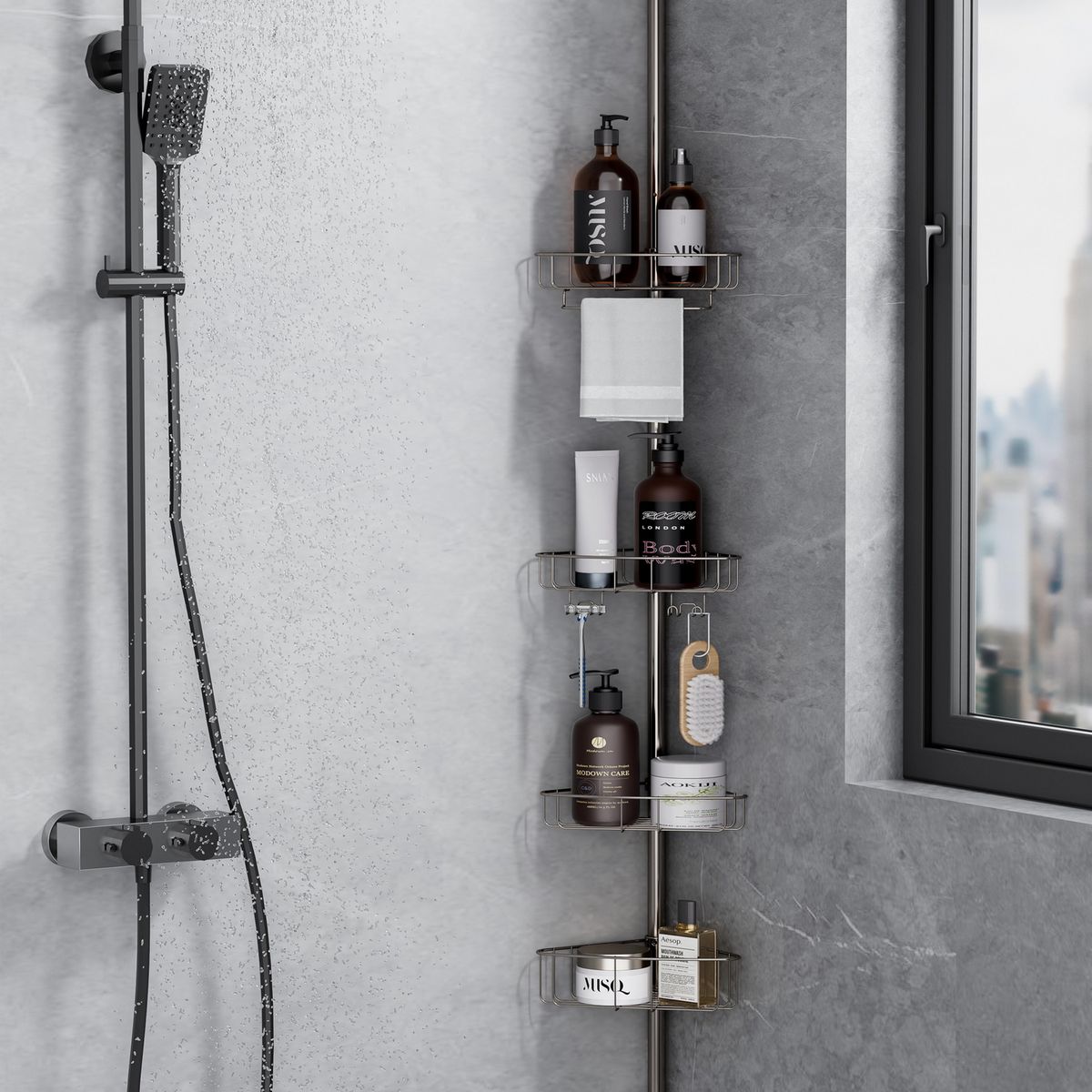 JUST HOME COLLECTION - Esquinero baño piso a techo