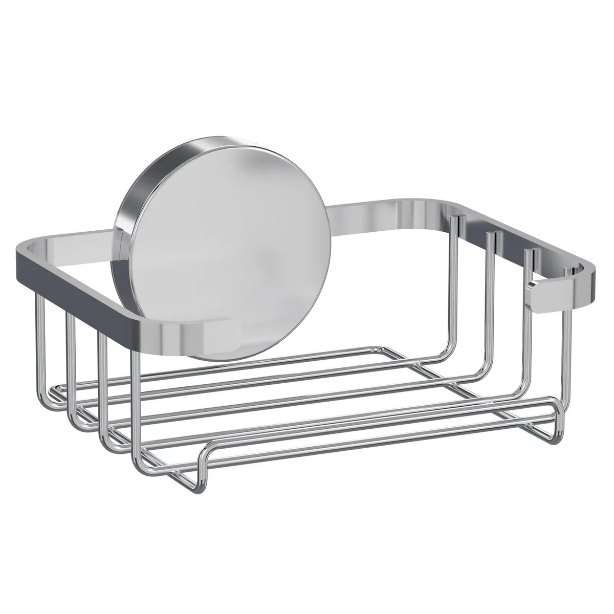 JUST HOME COLLECTION - Jabonera de succión cromada