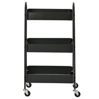 Carrito multiuso con rueda negro