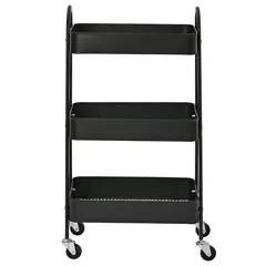 JUST HOME COLLECTION - Carrito multiuso con rueda negro