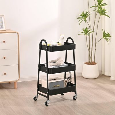 Imagen 2 del producto Carrito multiuso con rueda negro