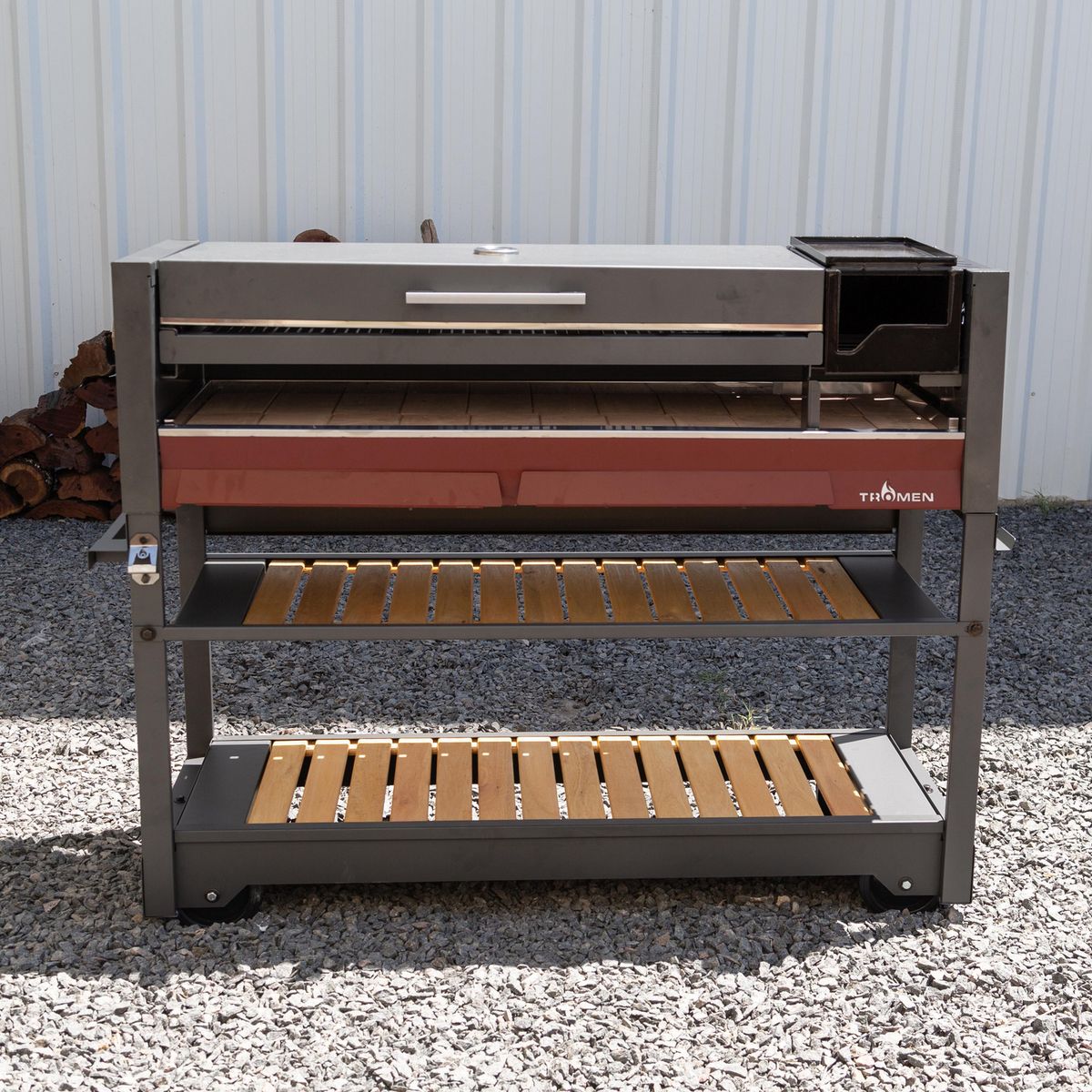 TROMEN - Parrilla a Carbón Federal Tromen Acero Carbono