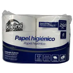 KLEINE WOLKE - Papel higiénico Doble hoja 6 Rollos x 250 m para Dispensador de Papel