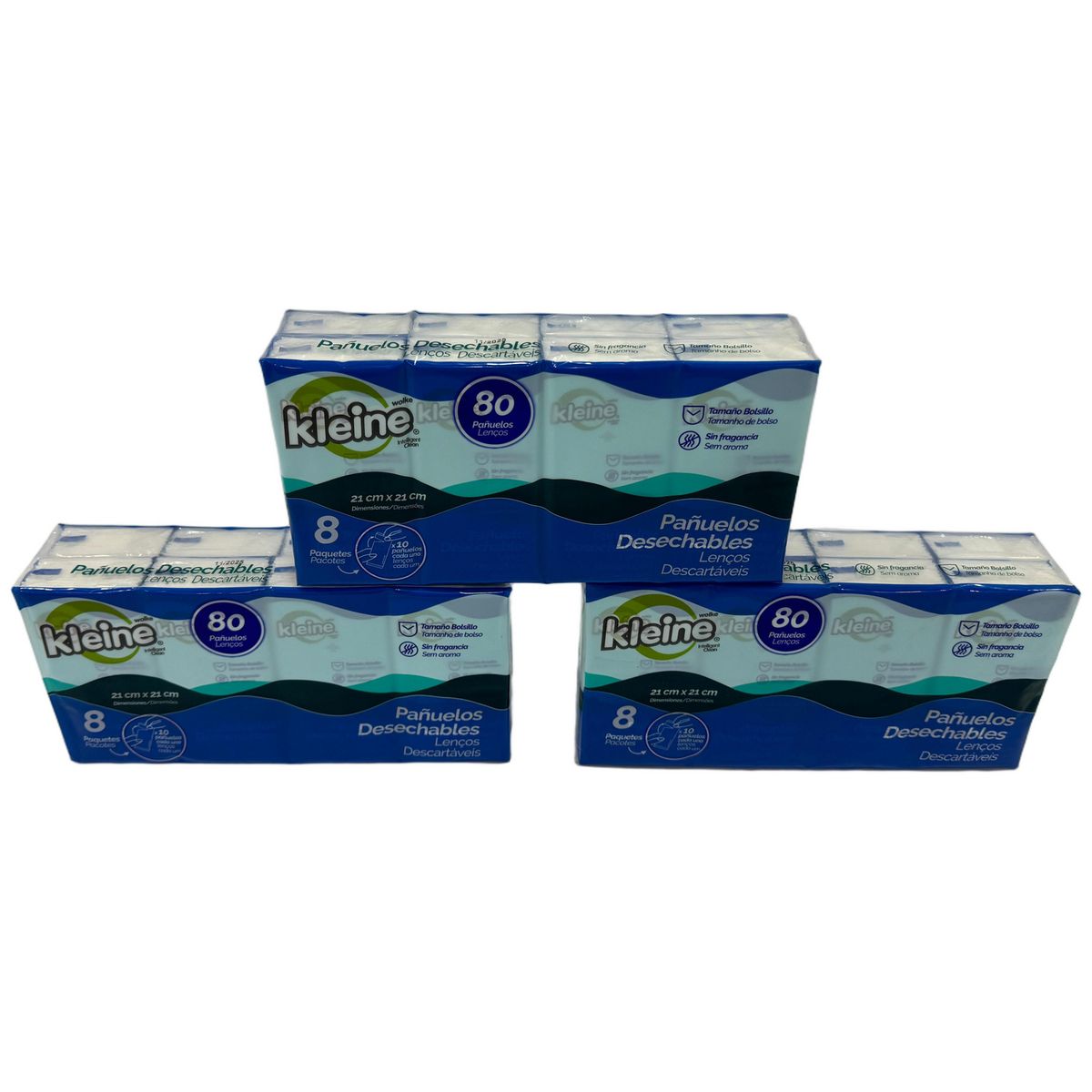 KLEINE WOLKE - Pack de 8 Pañuelos Desechables