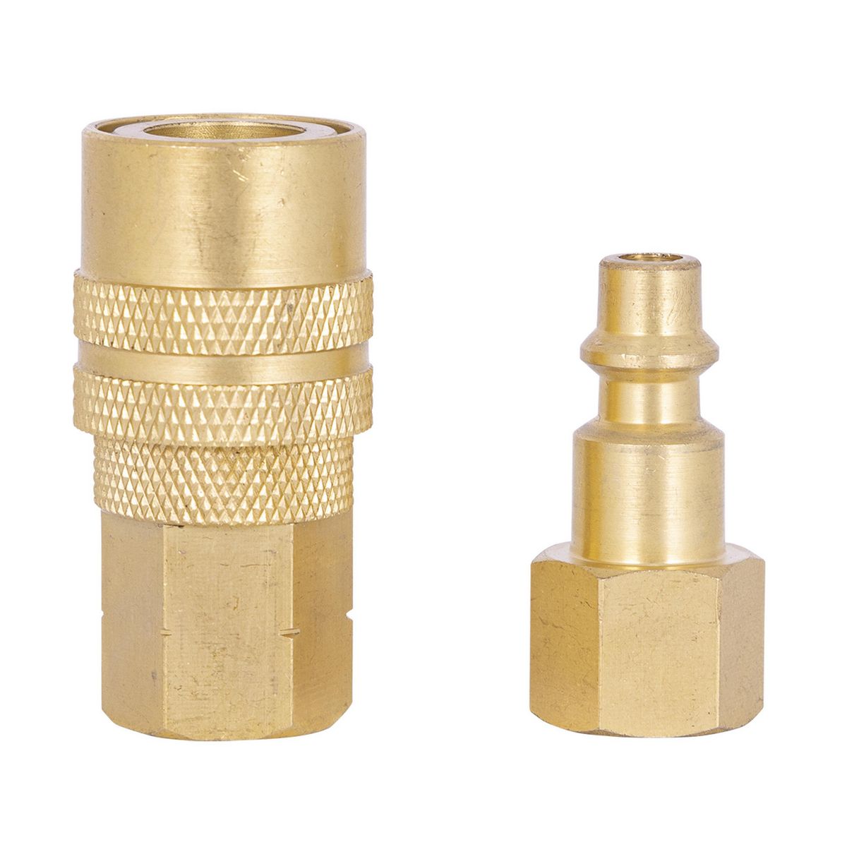 Acomple rápido 1/4" hembra 2 piezas, marca UBERMANN - Foto Principal