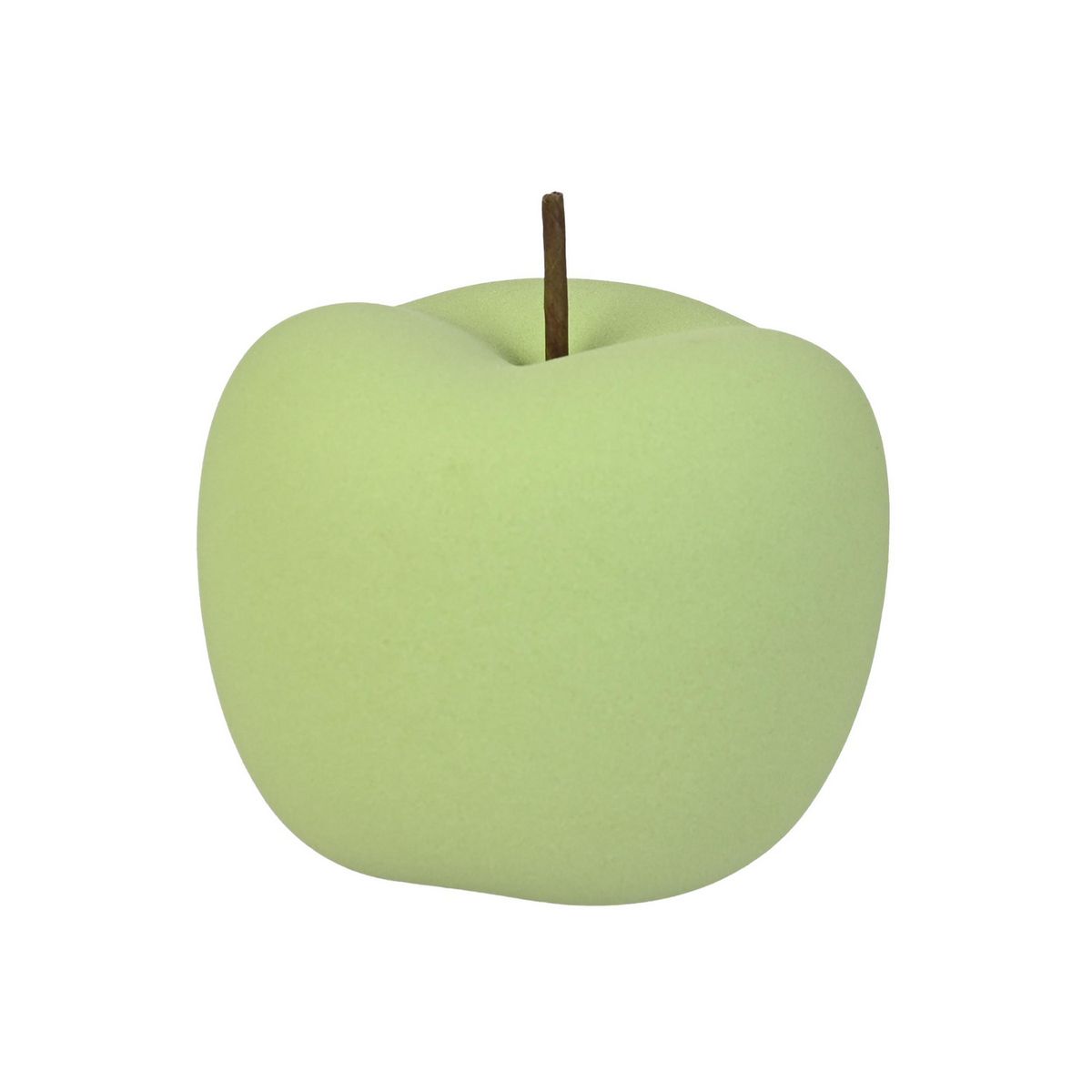 JUST HOME COLLECTION - Figura cerámica manzana Verde 10x12.5 cm