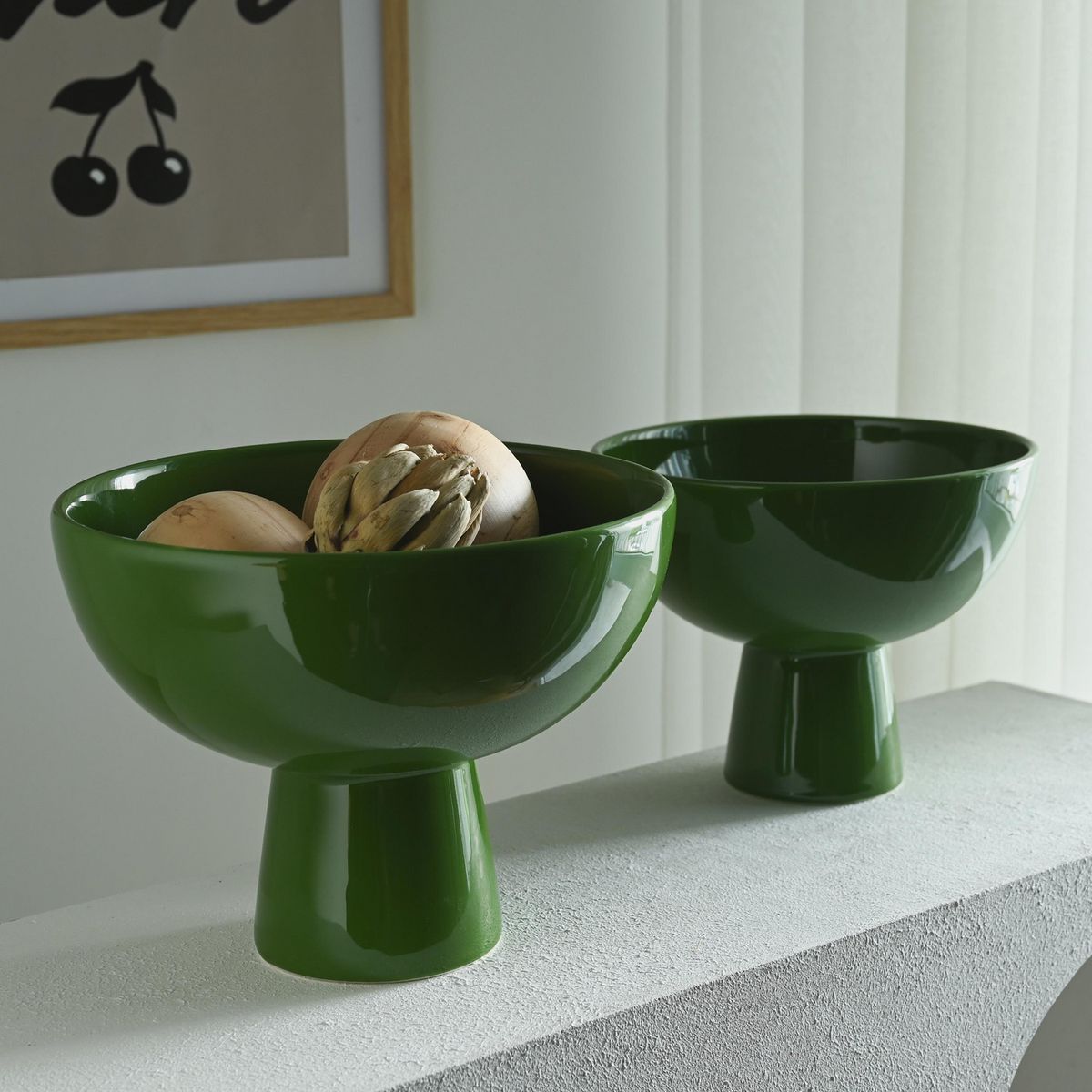 JUST HOME COLLECTION - Bowl cerámica Verde 17x23.1 cm