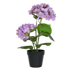 JUST HOME COLLECTION - Planta artificial hortensia mora 41 cm
