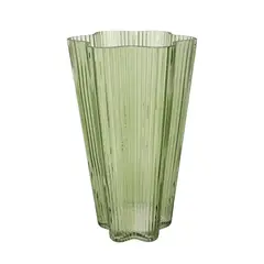 JUST HOME COLLECTION - Jarrón vidrio verde 27 cm verde