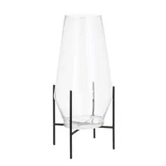 JUST HOME COLLECTION - Portavela vidrio 33 cm bw