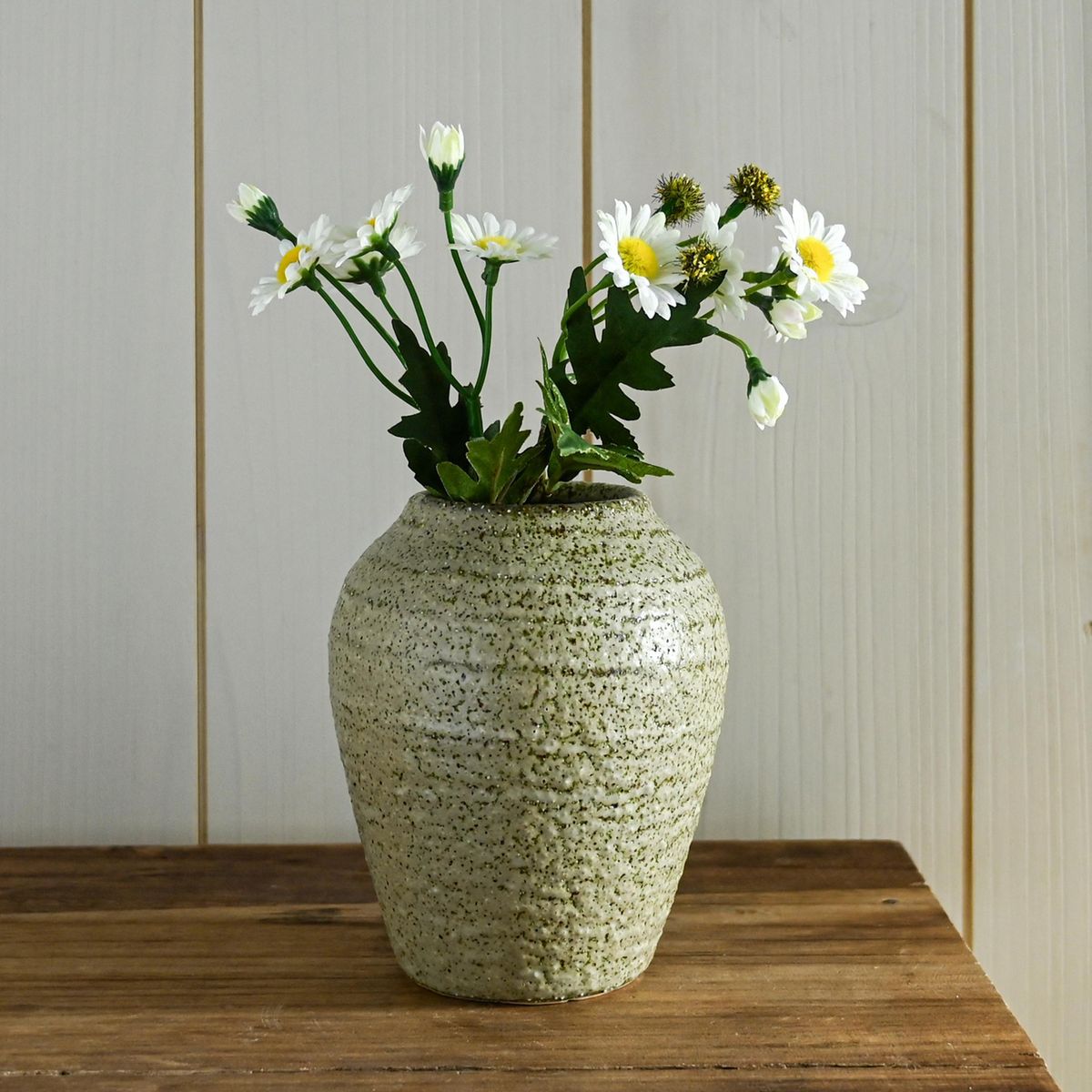 JUST HOME COLLECTION - Jarrón cerámica 13 cm green