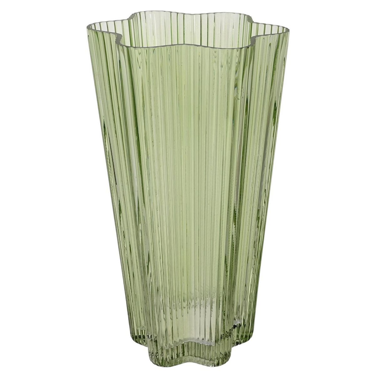 JUST HOME COLLECTION - Jarrón vidrio verde 20 cm green