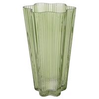 Jarrón vidrio verde 20 cm green