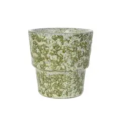 JUST HOME COLLECTION - Macetero verde de 11x11 cm Verde