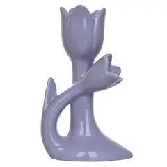 JUST HOME COLLECTION - Tulipan cerámica 14 cm morado