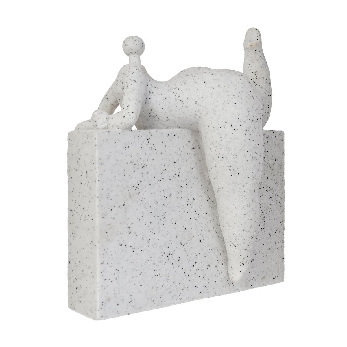 JUST HOME COLLECTION - Figura resina Blanco 27x11.5 cm