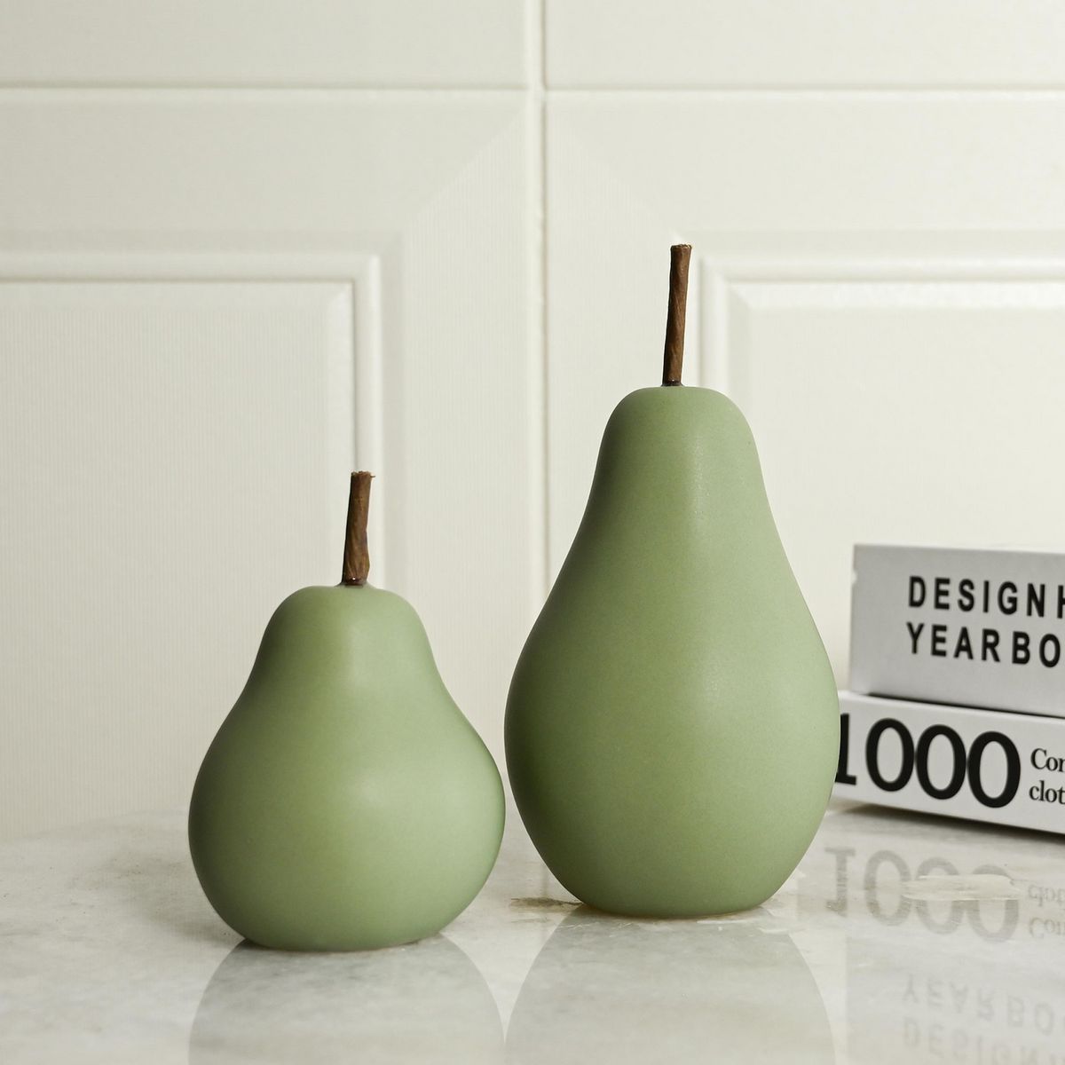 JUST HOME COLLECTION - Figura cerámica Verde 7x6 cm