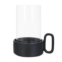 Florero cerámica green 30 cm cafe