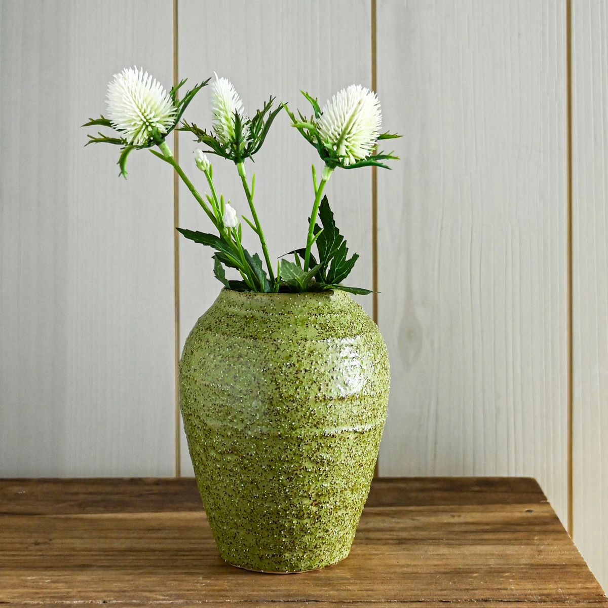 JUST HOME COLLECTION - Jarrón cerámica 13 cm green
