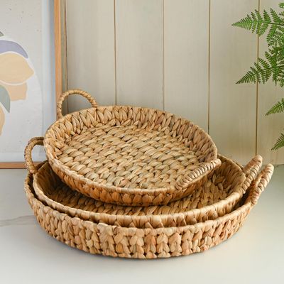 Imagen 2 del producto Set 3 bandejas Natural 6x43 cm