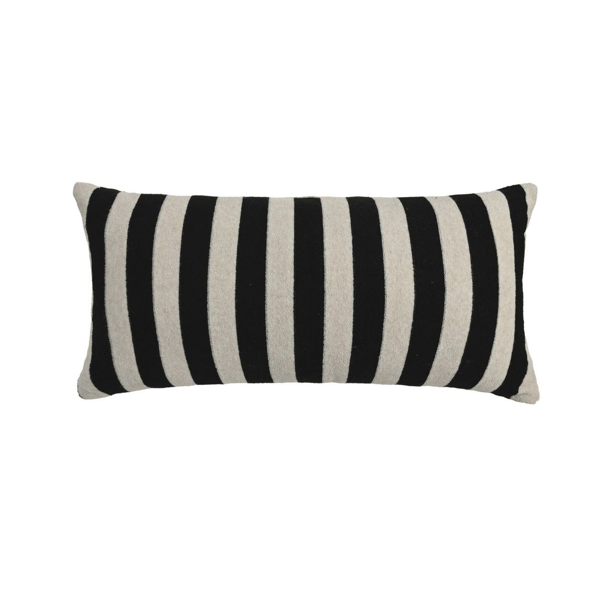 JUST HOME COLLECTION - Cojín Negro, Blanco 25x45 cm