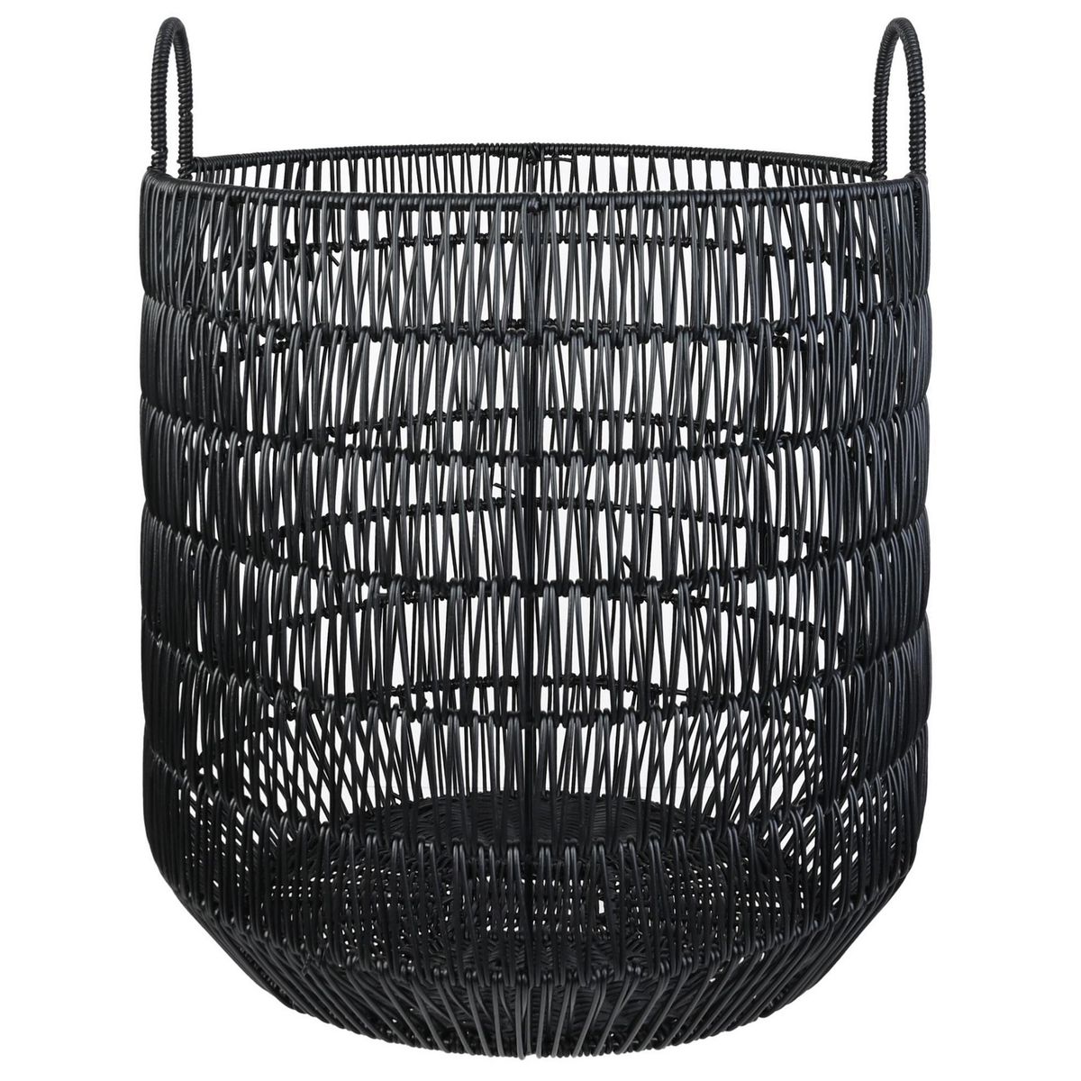 JUST HOME COLLECTION - Canasto deco 24.5x19x Negro