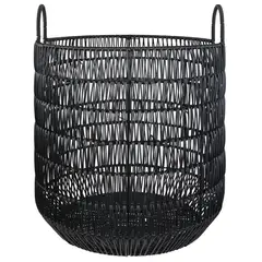 JUST HOME COLLECTION - Canasto deco 24.5x19x Negro