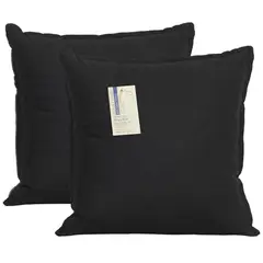 JUST HOME COLLECTION - Set 2 Cojínes Negro 45x45 cm