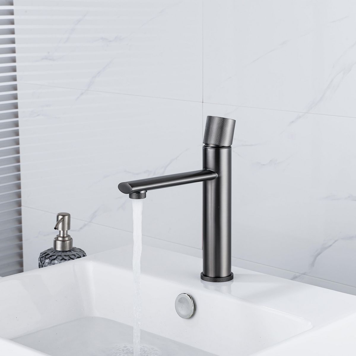 SENSI DACQUA - Monomando Lavamano Bajo Oporto Gris