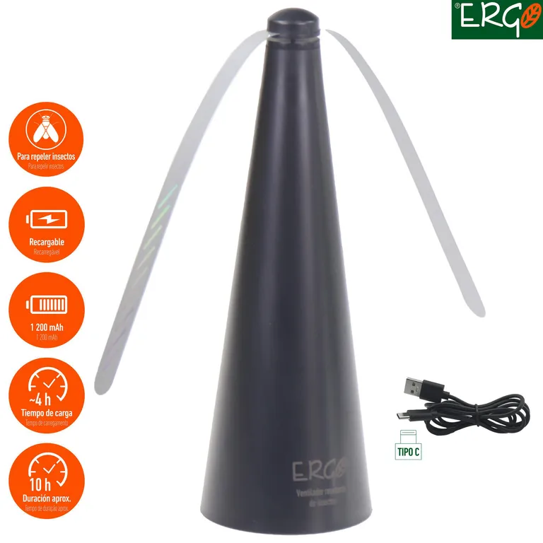 Espanta moscas recargable