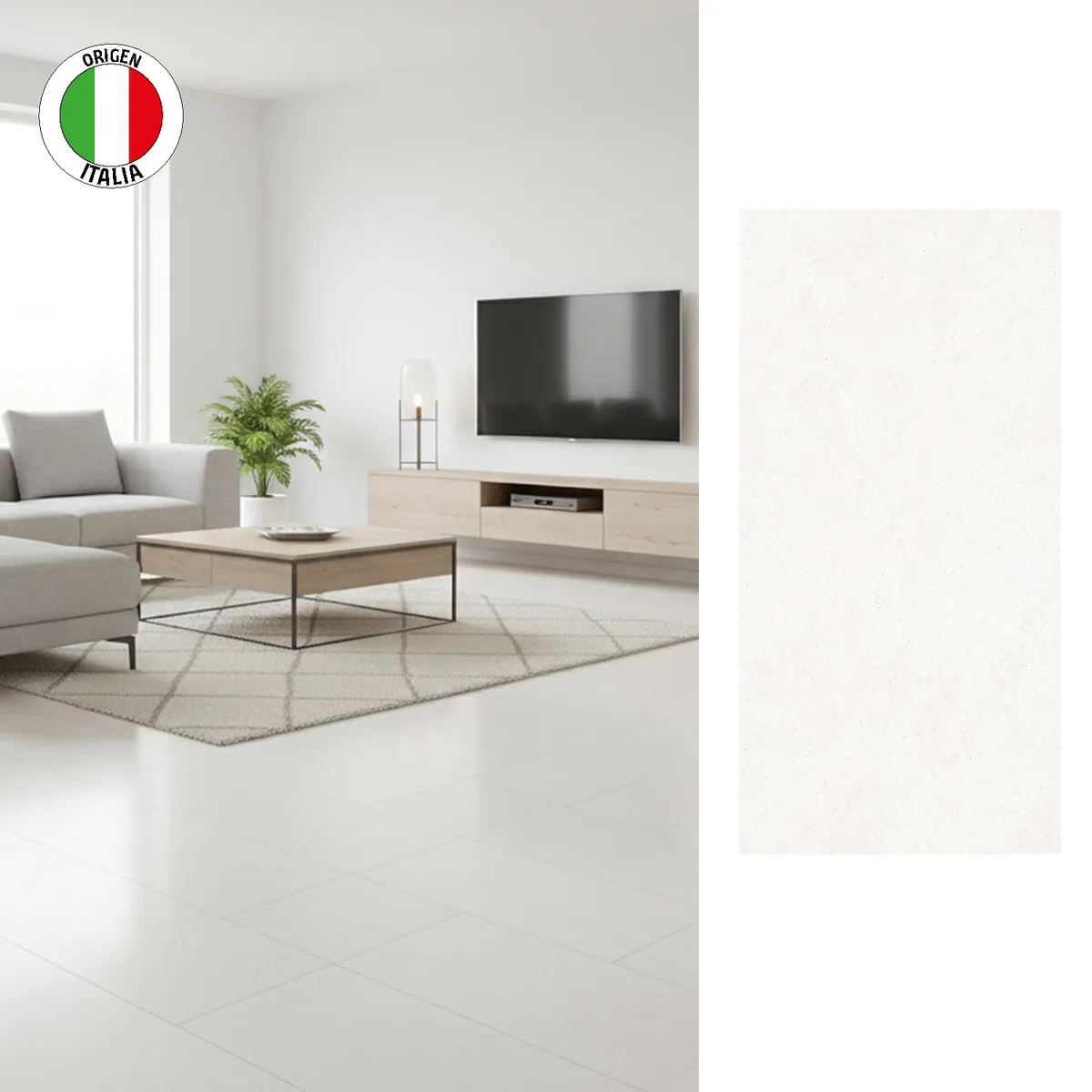 LA FENICE - Porcelanato 60x120 cm Lime Ice Gris Claro 1.44 m2