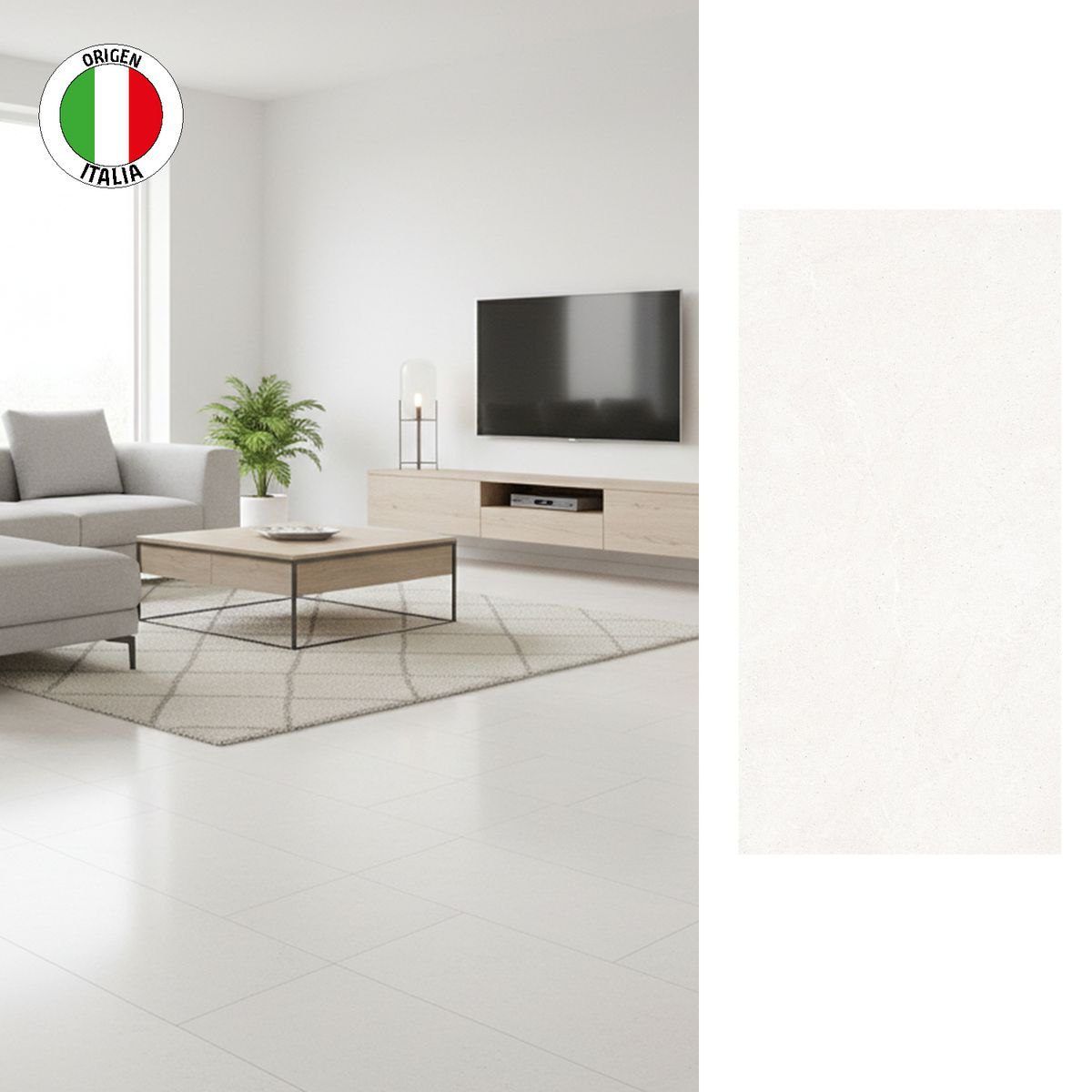 LA FENICE - Porcelanato 60x120 cm Lime Ice Gris Claro 1.44 m2