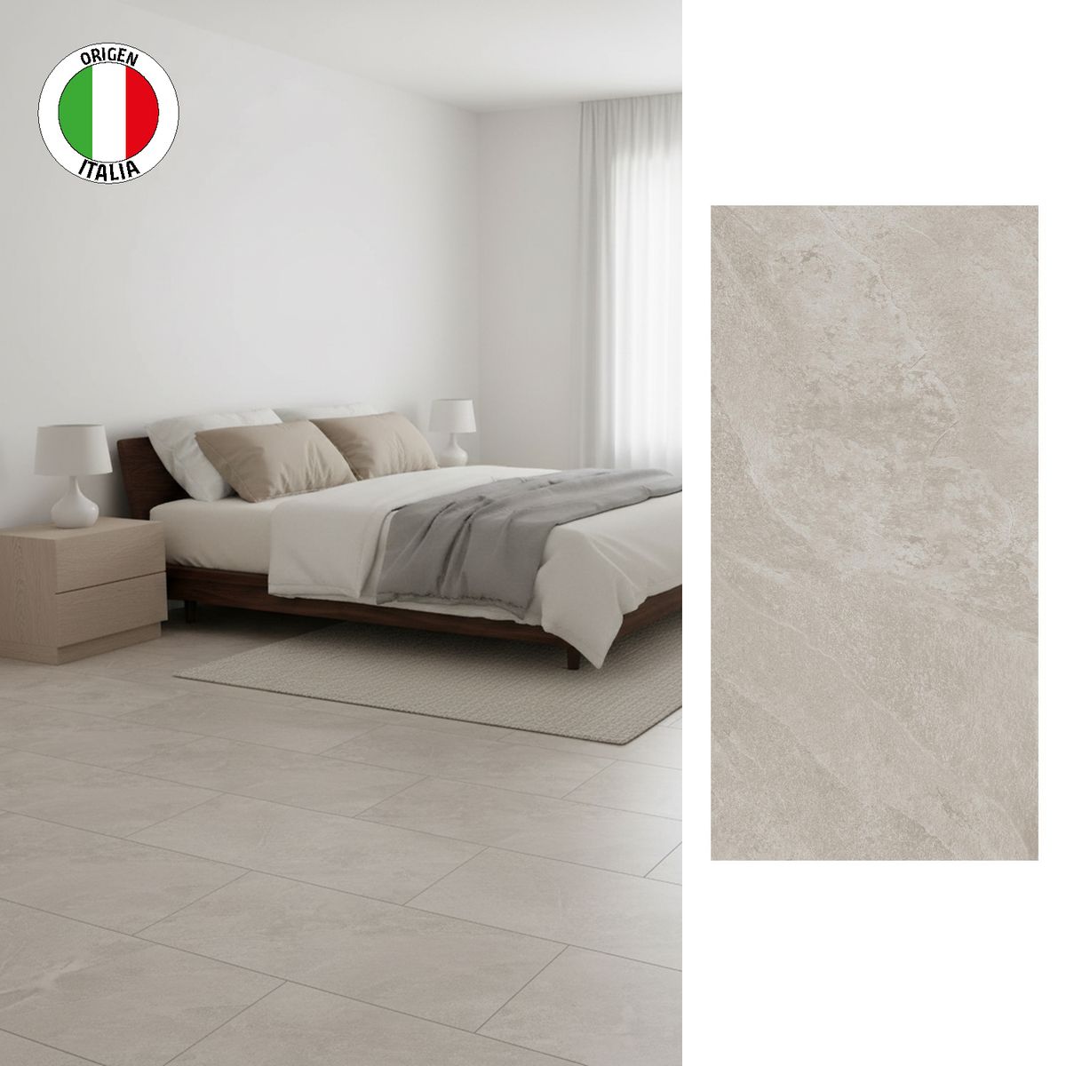 LA FENICE - Porcelanato 60x120 cm Slate Nut Café 1.44 m2