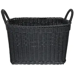 JUST HOME COLLECTION - Canasto tejido 29x23x38 cm Negro