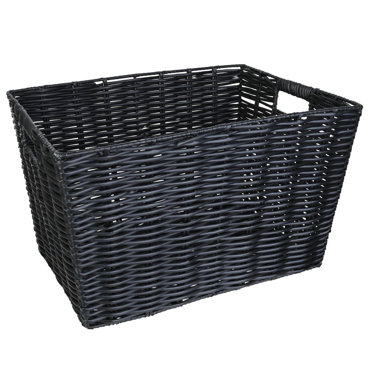 JUST HOME COLLECTION - Canasto tejido 30x41x Negro