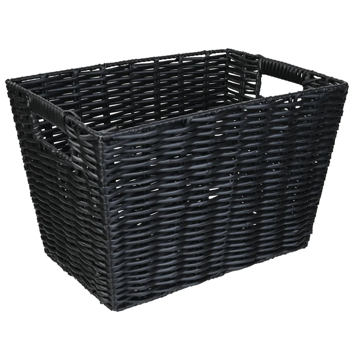 JUST HOME COLLECTION - Canasto tejido 22x33x Negro