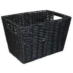 JUST HOME COLLECTION - Canasto tejido 22x33x Negro