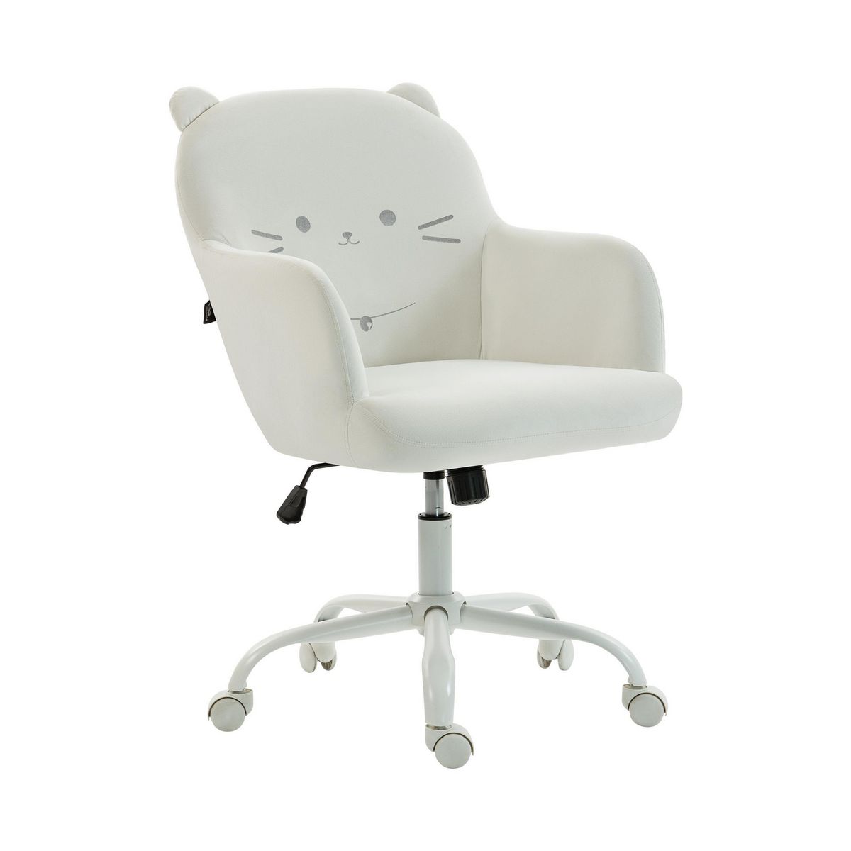 JUST HOME COLLECTION - Silla Escritorio Gato Blanco 57X92X64 Cm