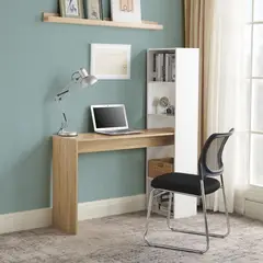 JUST HOME COLLECTION - Escritorio Repisa Dubai Café/Blanco 120x144x40 cm