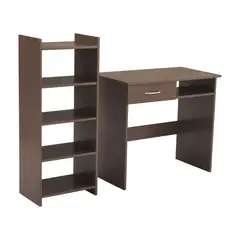 JUST HOME COLLECTION - Combo escritorio America Café oscuro 80x62x45 cm